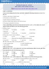 Đề thi giữa kì 1 Tiếng Anh 6 Global Success - Đề số 9